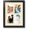 ArtToFrames Collage Photo Picture Frame with 4 - 4x6 inch Openings, Framed in Black with Over 62 Mat Color Options and Regular Glass (CSM-3926-2)
